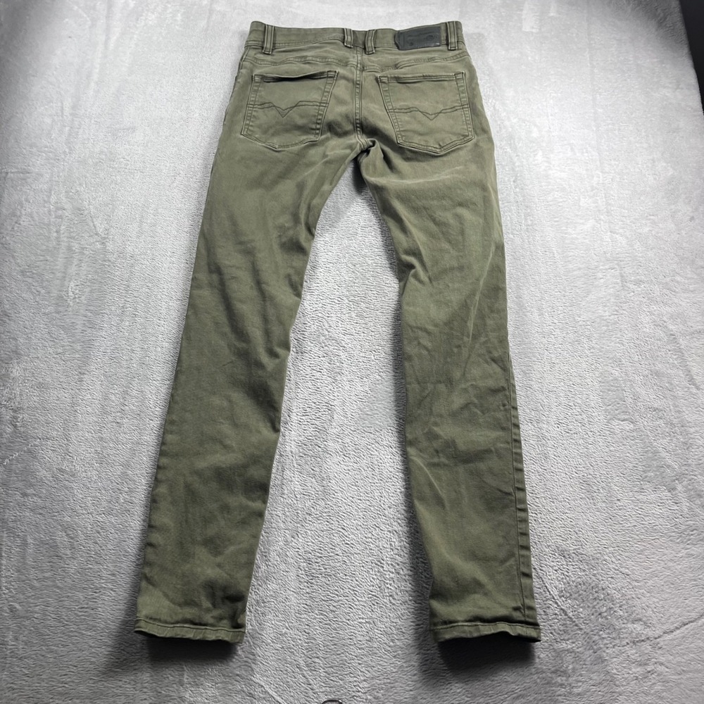 Diesel R-Troxer-A Slim Skinny Jeans Mens W28 Olive Green Stretch Denim 0NAHC - Picture 9 of 11